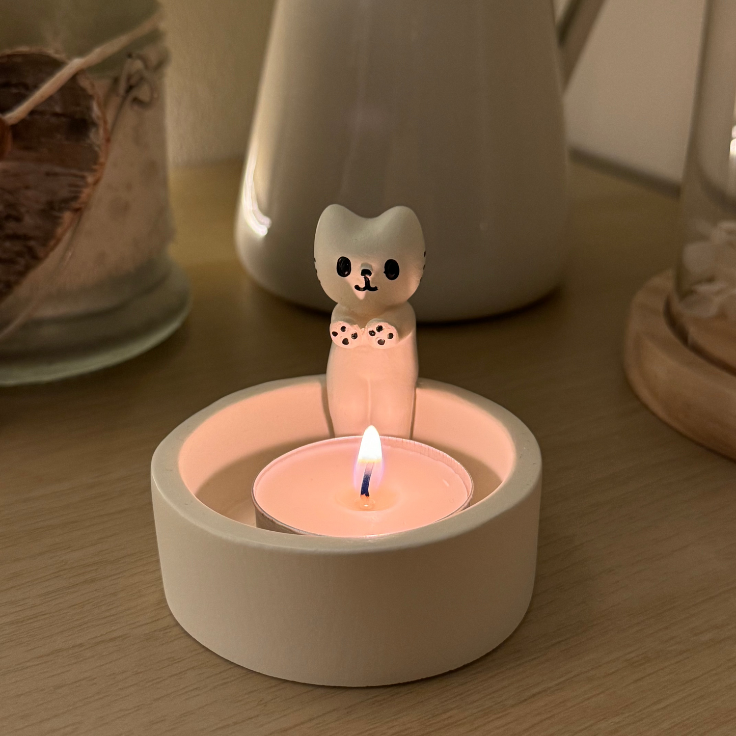 The Cute Cat Candle Holder