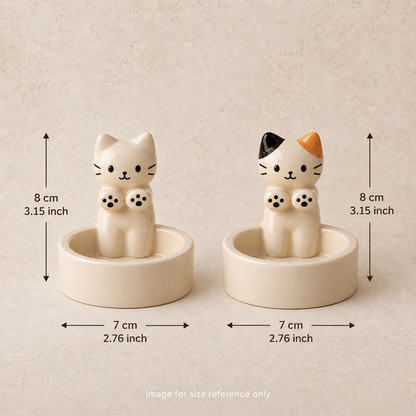 Handmade Cat Candle Holder