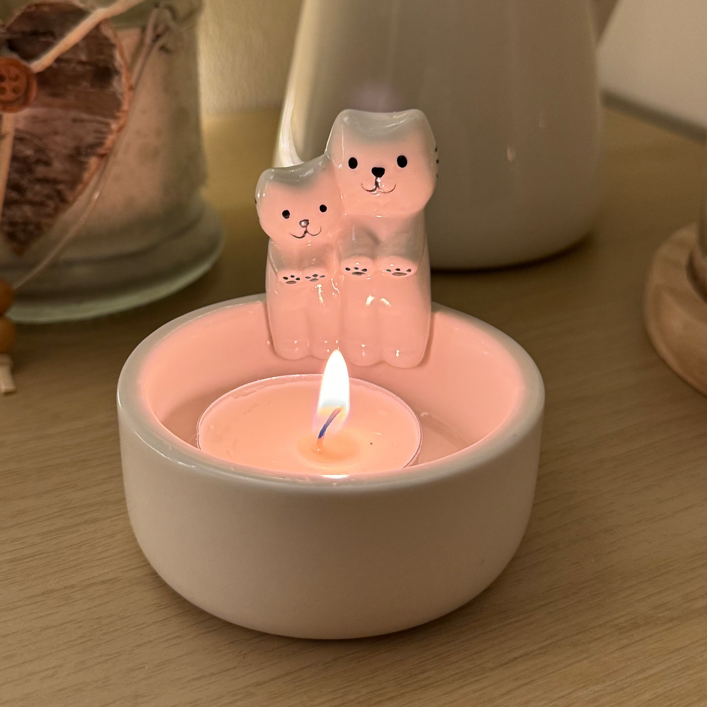 The Cute Cat Candle Holder