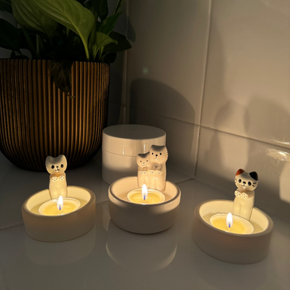 The Cute Cat Candle Holder
